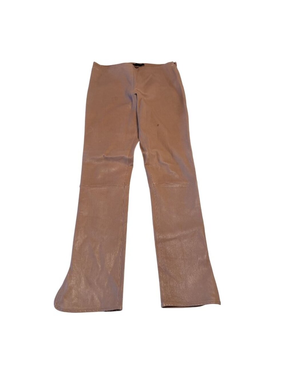 The Row Peach Orange Hidden Side Zip Ankle Zip Pants Women's Size Large